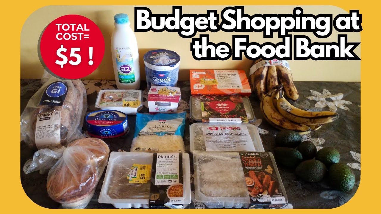 What's in My $5 Food Bank Haul? Stretching a Small Budget in Queensland, Australia (August 2025)