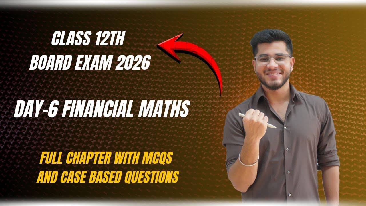 Financial maths | Applied Maths | 2026 | all important questions