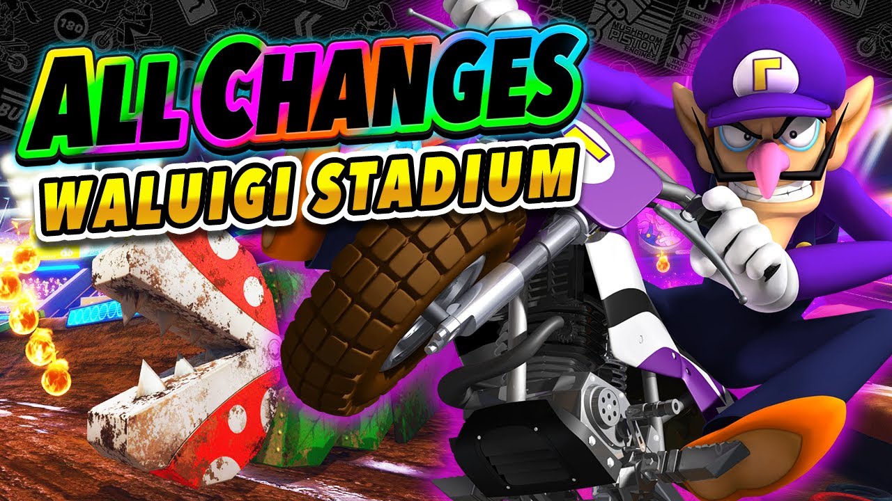 The WAH Is BACK!! All Changes in Waluigi Stadium! | Classics VS Mario Kart 8 ANALYSIS