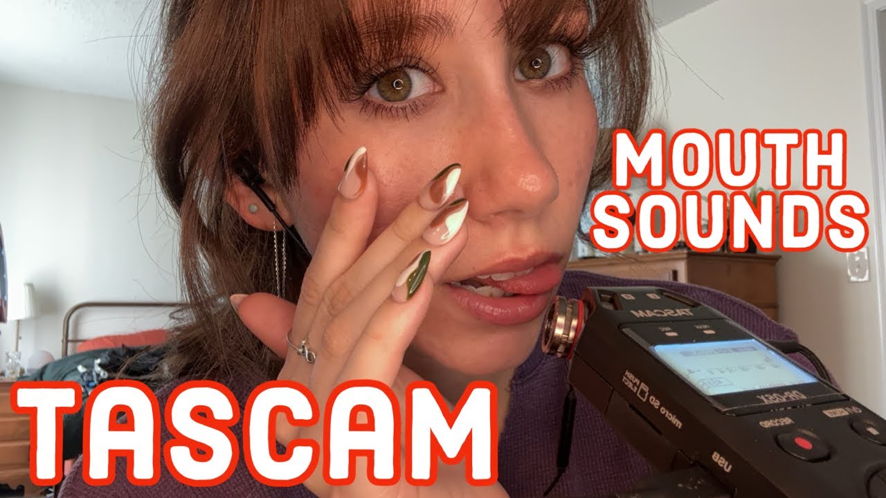 ASMR | Ear To Ear Tascam Mouth Sounds 👄
