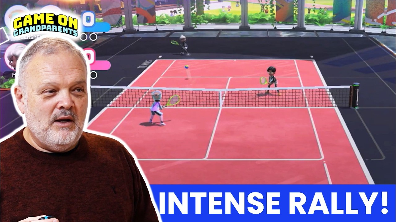 Эпическое теннисное противостояние! Бабушки и дедушки играют в Switch Sports | Игра началась, баб...