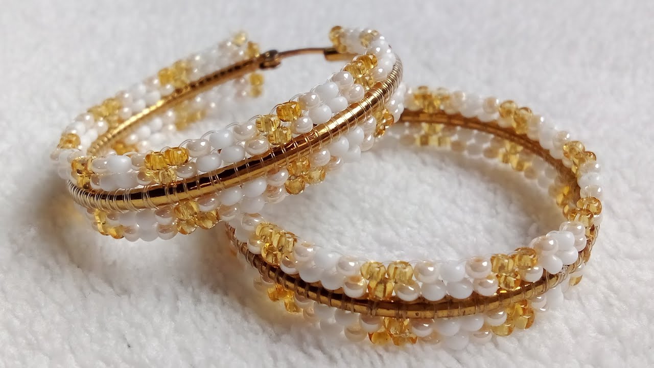 ✅Mira lo fácil que es, diseñar estás Arracadas/candongas elegantes/como decorar candongas✨