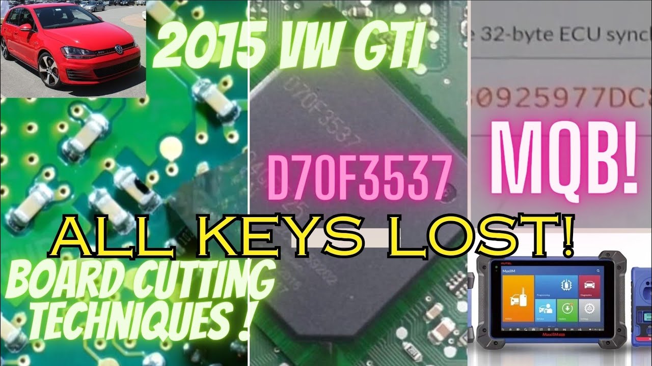 Vw GTI Audi MQB D70F3537 Trace Cutting Techniques! ALL KEYS LOST! Autel APB130