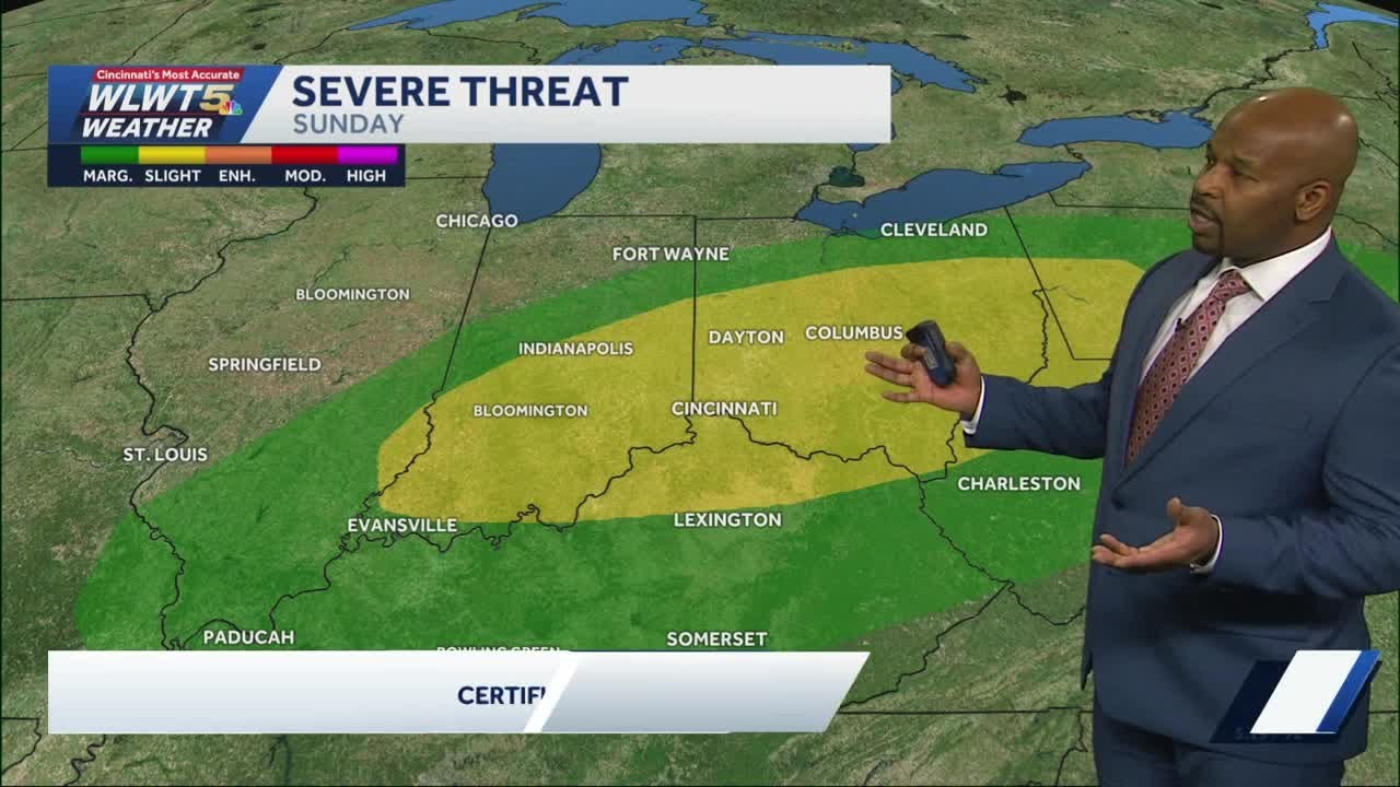 Tracking severe weather threat Sunday