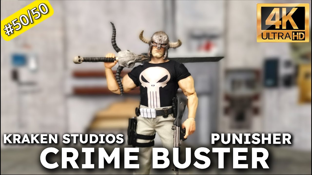 Kraken Studios Crime Buster Punisher 1/12 action figure Unboxing & REVIEW #marvel #punisher #mezco