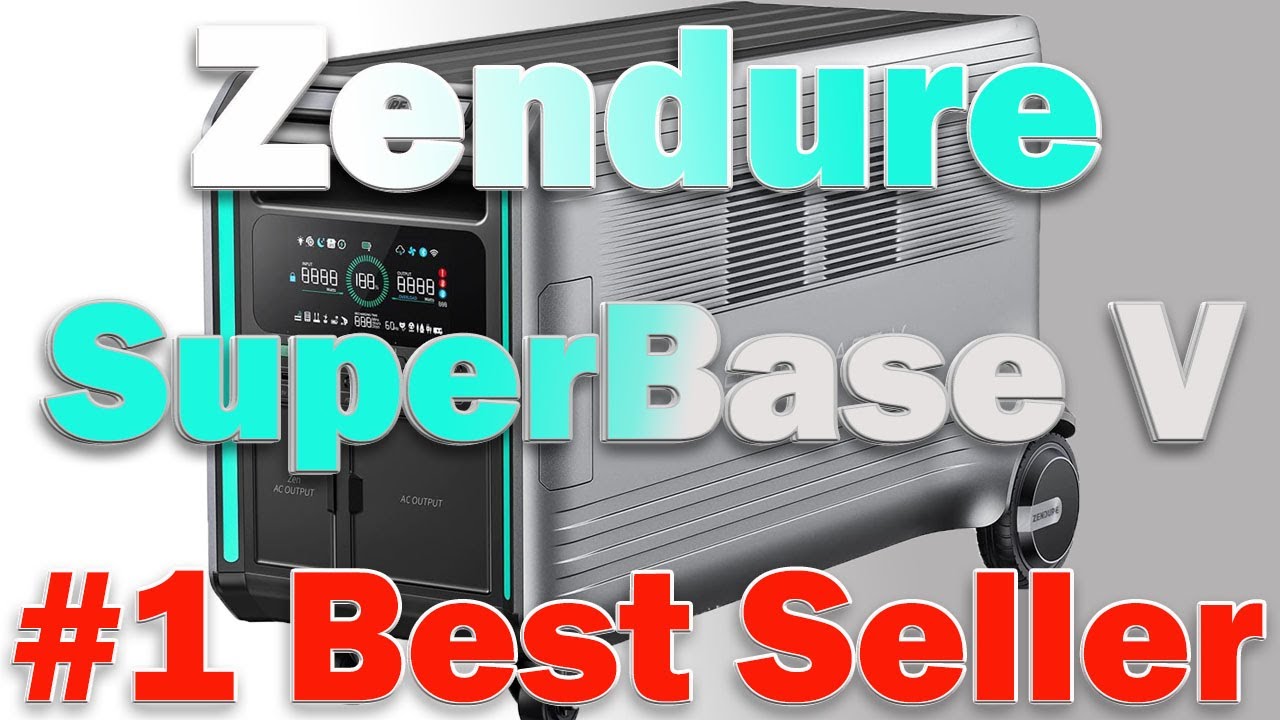 Zendure SuperBase V Power Station 3800W Solar Generator 4.6KWh Expandable Home LiFePO4 Battery
