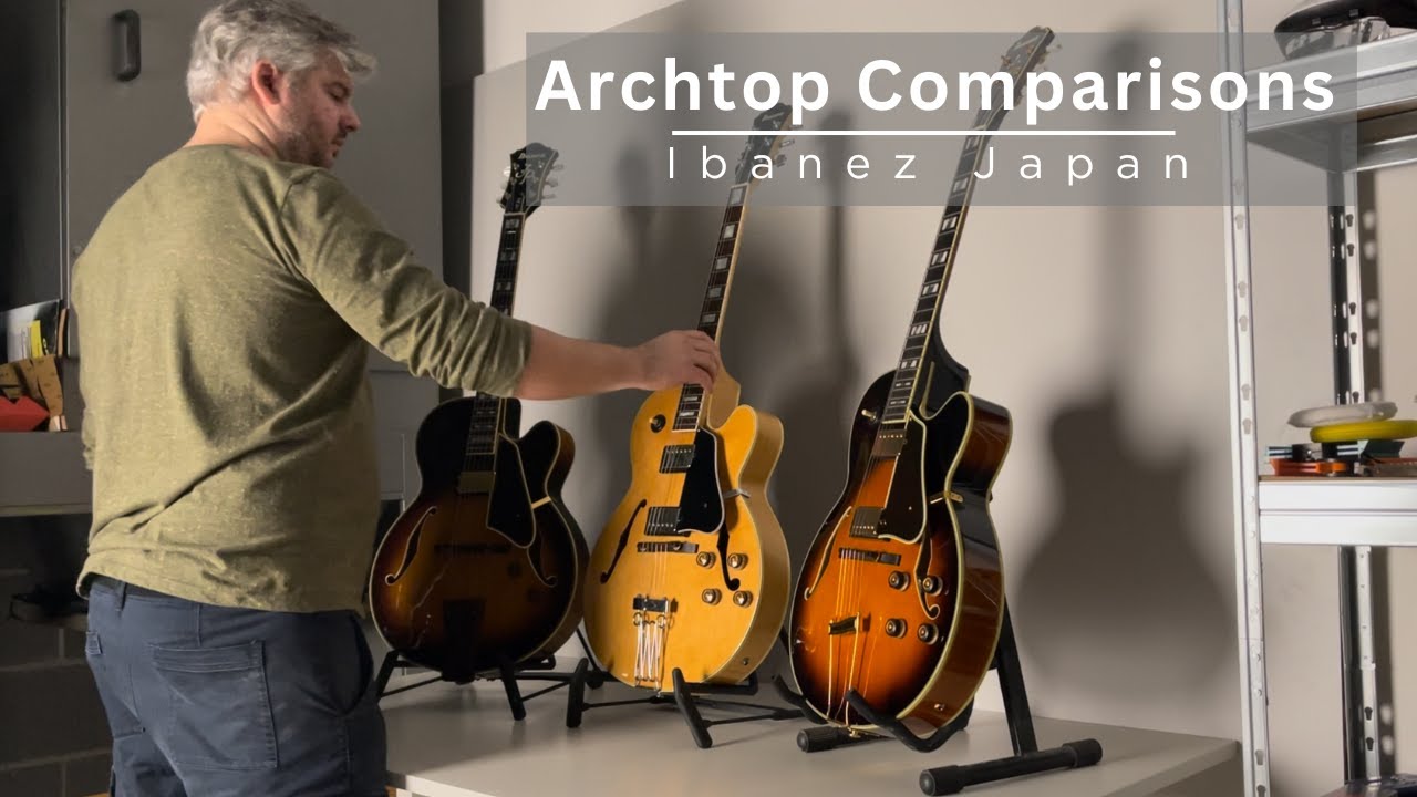 Archtop Comparisons: Ibanez Japan (JP20 - FG100 - AF200)