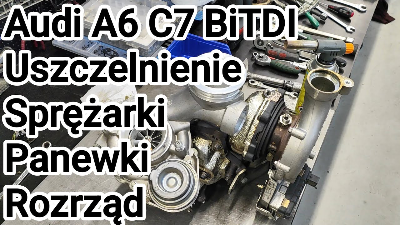 Audi A6 C7 3.0 BiTDI 350 000 км, замена цепей ГРМ, регенерация турбокомпрессора, герметизация...