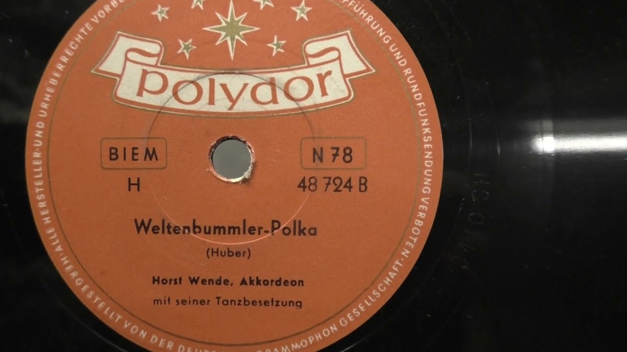 Horst Wende (accordeon): Weltenbummler-polka. (1952).