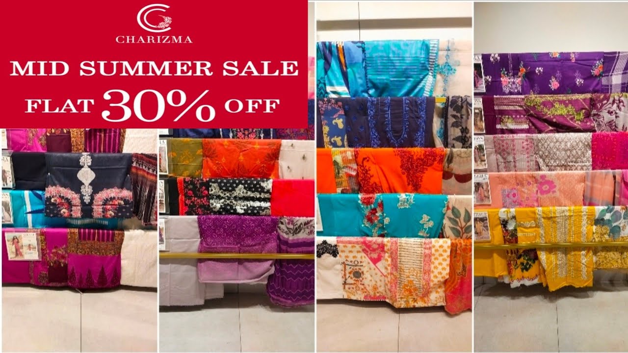 Charizma Mid Summer Flat 30% off sale 2022 || ON All Collection || Summer & winter || #MeriumAhmad