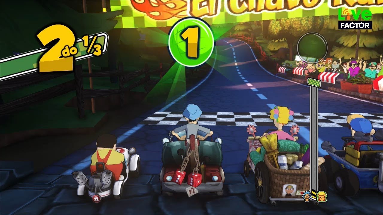 Gameplay - Don Ramón corriendo en la Copa Sr. Barriga - El Chavo Kart - #Gameplay