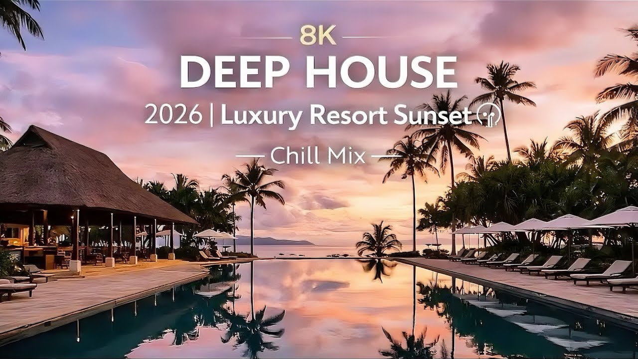 8K Luxury Resort Vibes 🥂 Melodic Deep House & Chill Out Mix [8K] | Vol. 06