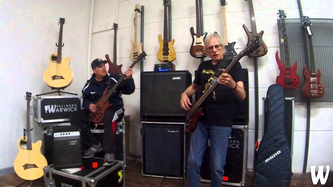 Andy Irvine & Roger Mclachlan Slap Bass at Warwick Australia HQ
