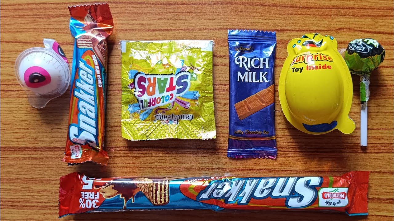 ASMR Popular Candies / Lots of Colorful Rainbow Lollipop Chocolate Candies / Candy Jally / Epc = #15