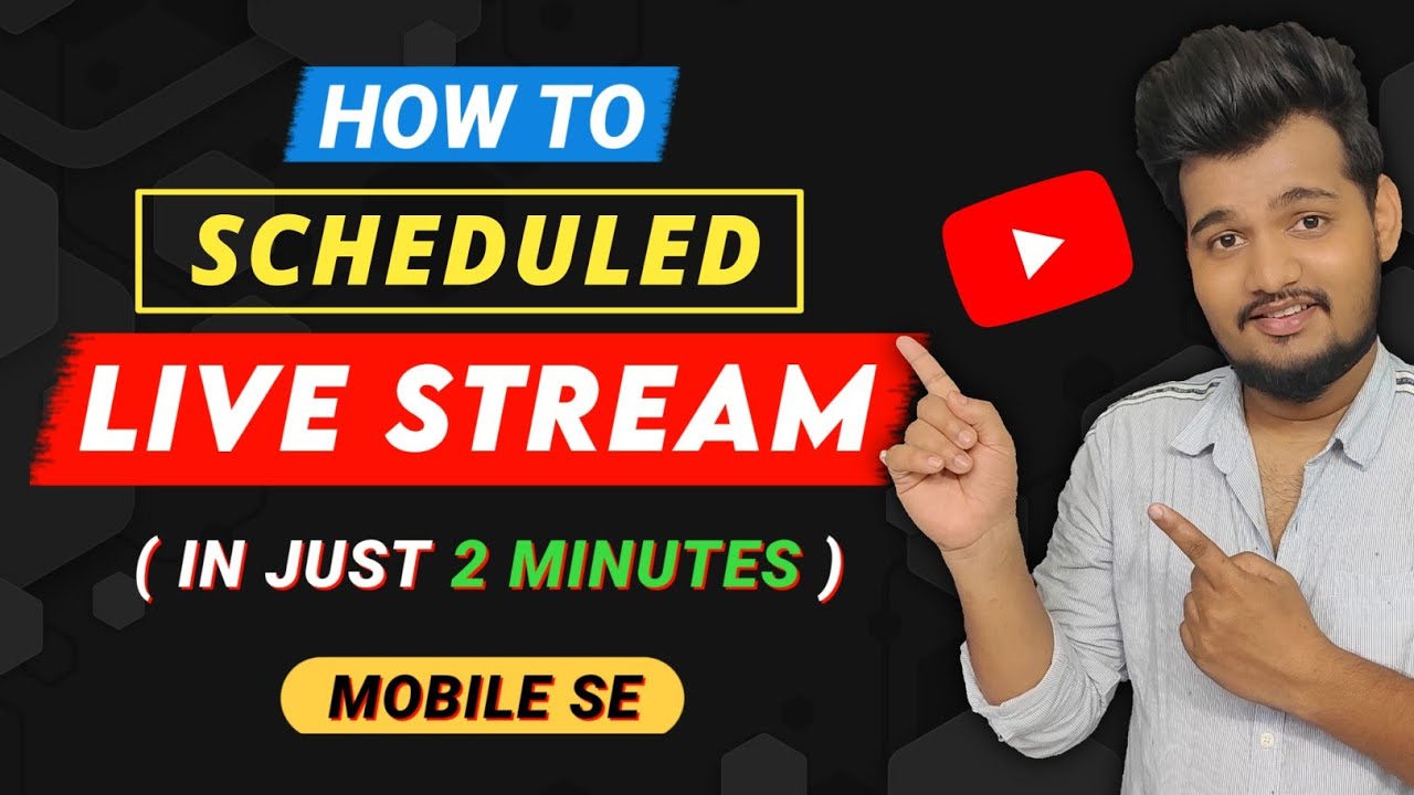 How to schedule live stream on youtube in mobile  || live stream kaise kare mobile se || In Hindi