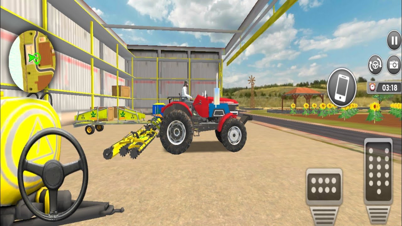 Khetjotata huaa tractor#modifi#tractor android game#and gugic and sound game #farmering #tractor