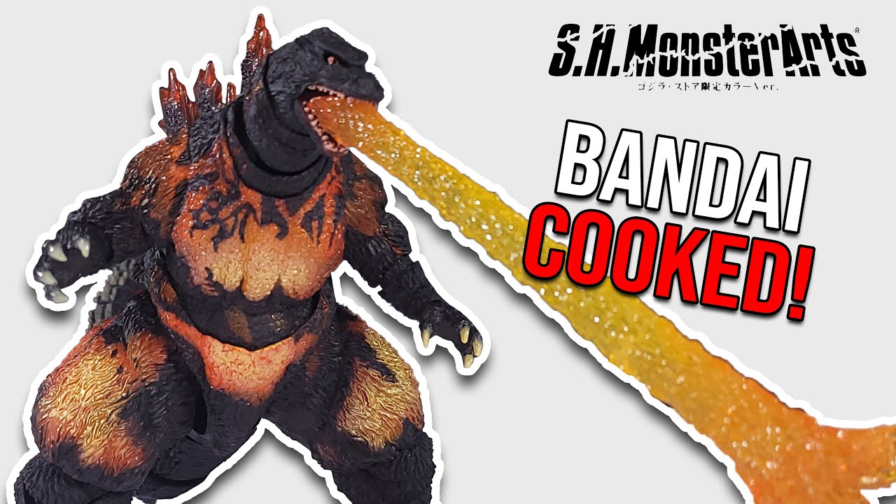 Обзор фигурки Годзиллы от S.H.MonsterArts BURNING GODZILLA к 70-летию!