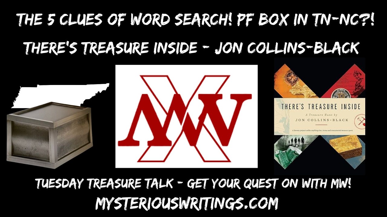 The 5 Clues in Word Search! PF Box in TN!? There's Treasure Inside #treasurehunt #smokymountains