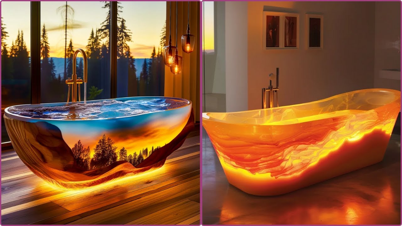 Best 100 Epoxy Bathtubs Design Ideas 2025 Epoxy Bathtub Ideas | Bathroom Interior Designs