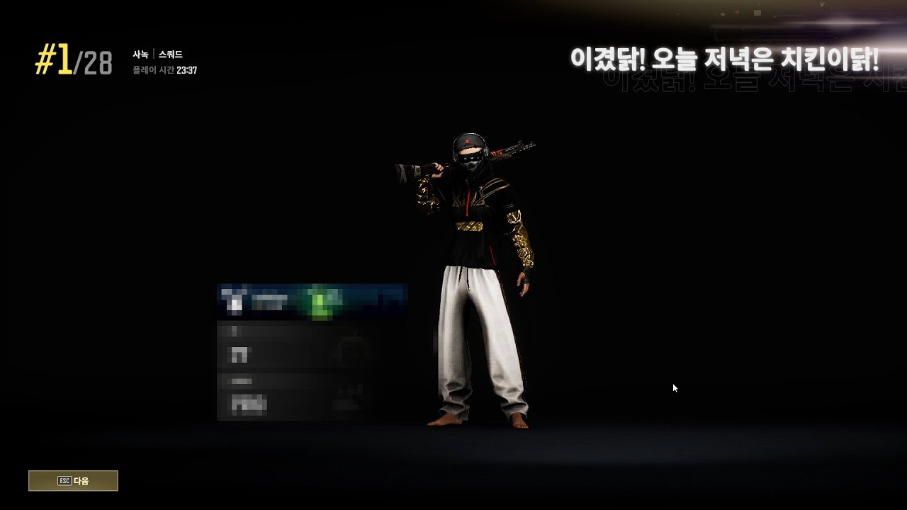 솔쿼드 사녹 27킬 딜량 2700 치킨