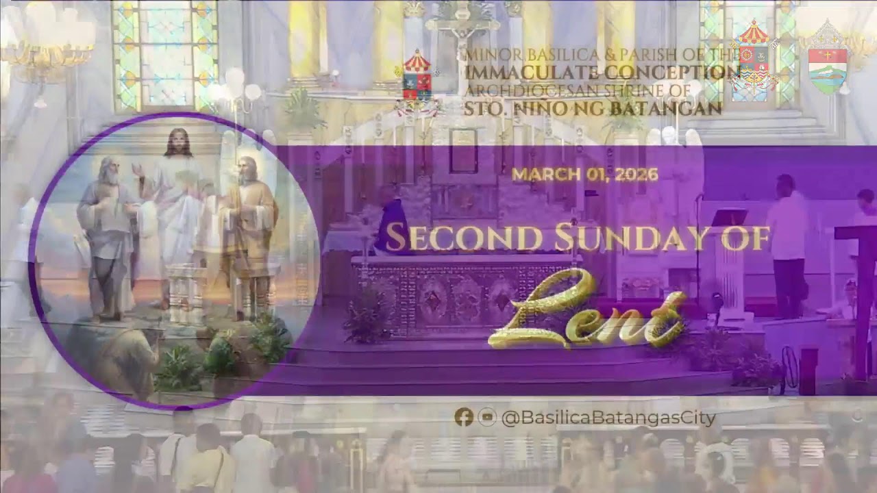28 February 2026  |  5:30 PM  |  Anticipated Mass  𝐒𝐞𝐜𝐨𝐧𝐝 𝐒𝐮𝐧𝐝𝐚𝐲 𝐨𝐟 𝐋𝐞𝐧𝐭 (𝐕𝐢𝐨𝐥𝐞𝐭)
