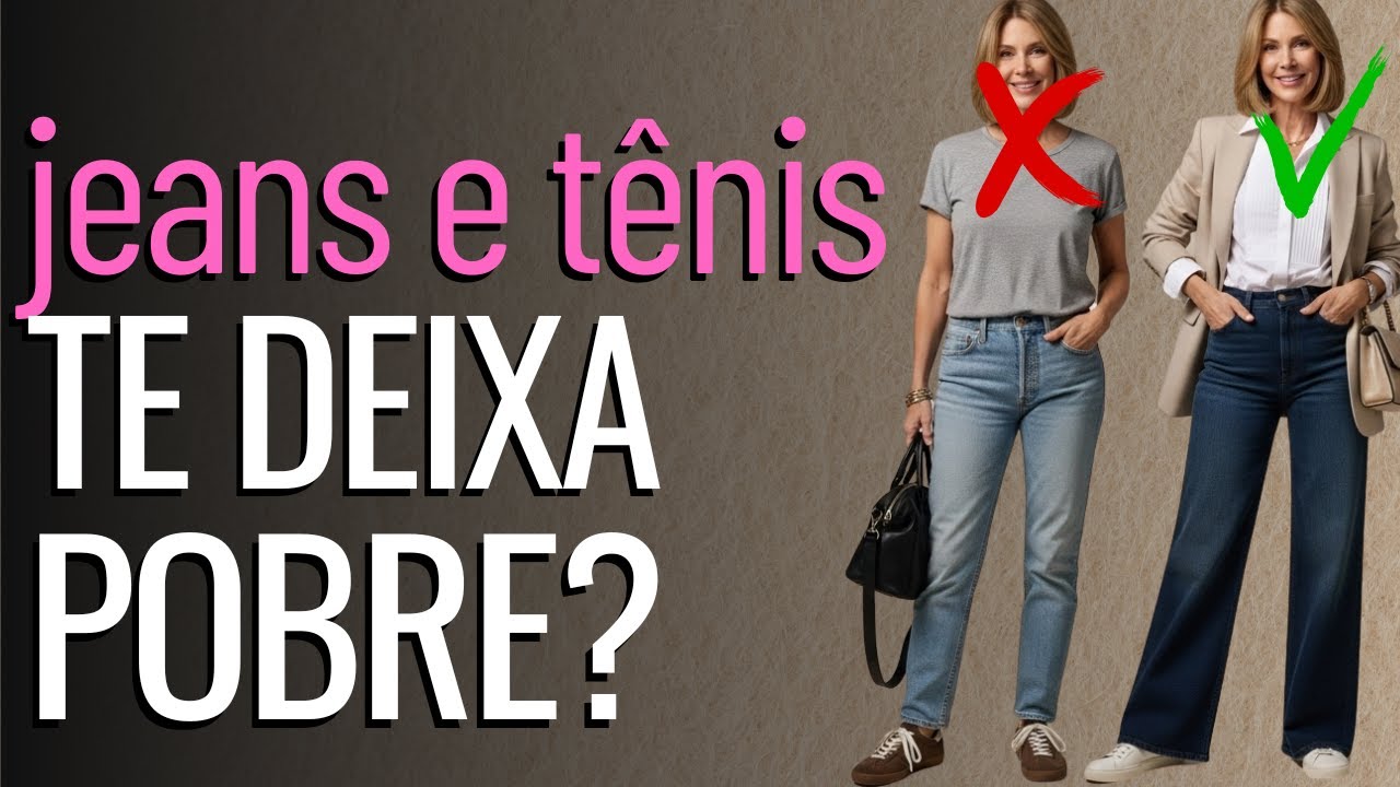 Como Usar Jeans e Tênis Sem Ficar Com Cara de Pobre - LOOK DE MULHER RICA