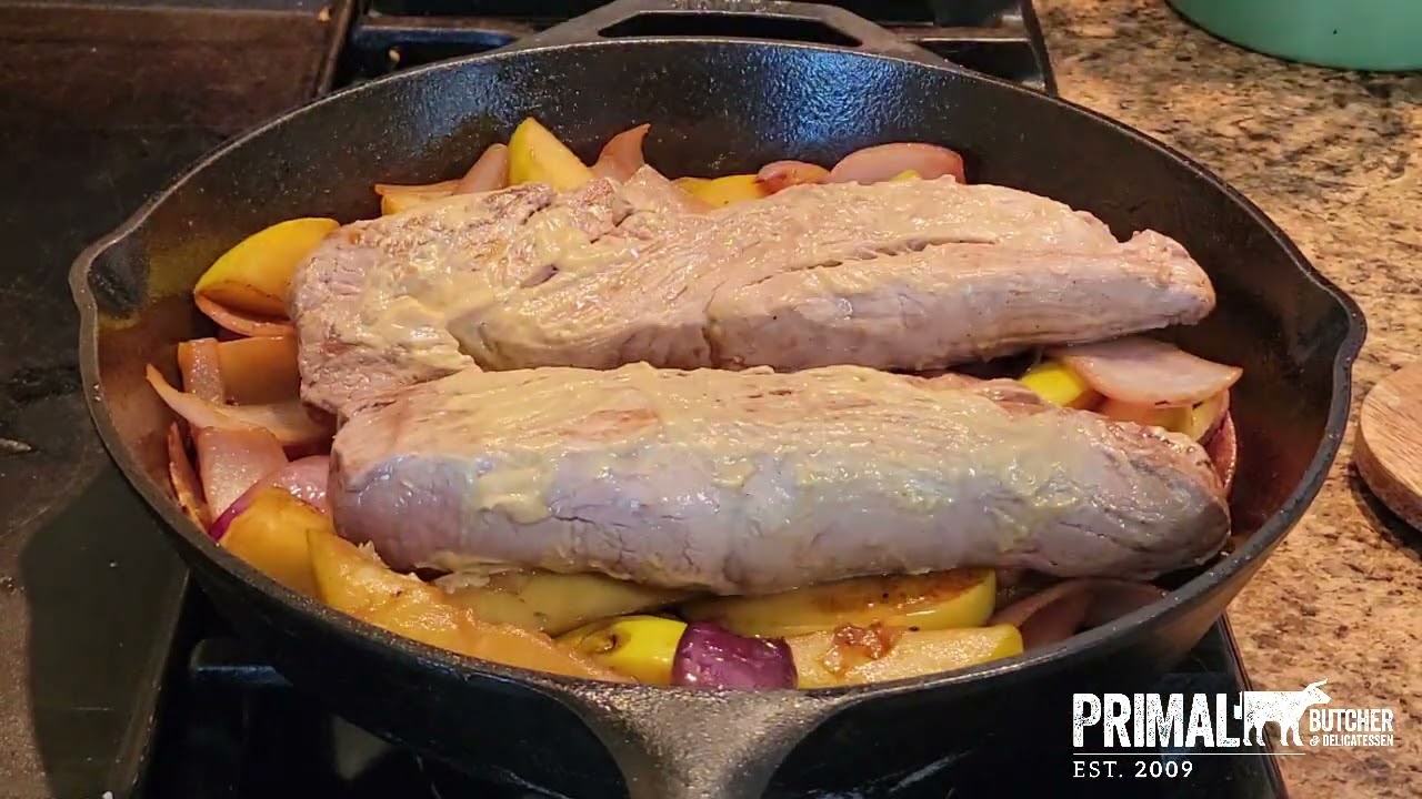 Tenderloin with Apples and Onions