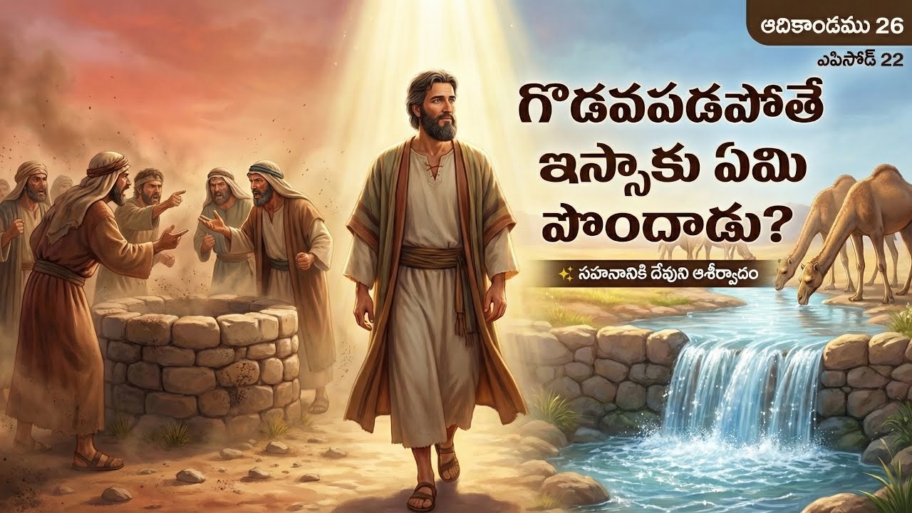 గొడవపడకపోతే ఇస్సాకు ఏమి పొందాడు? | ఆదికాండము 26:16-35 | Animated Bible Story | Episode 22