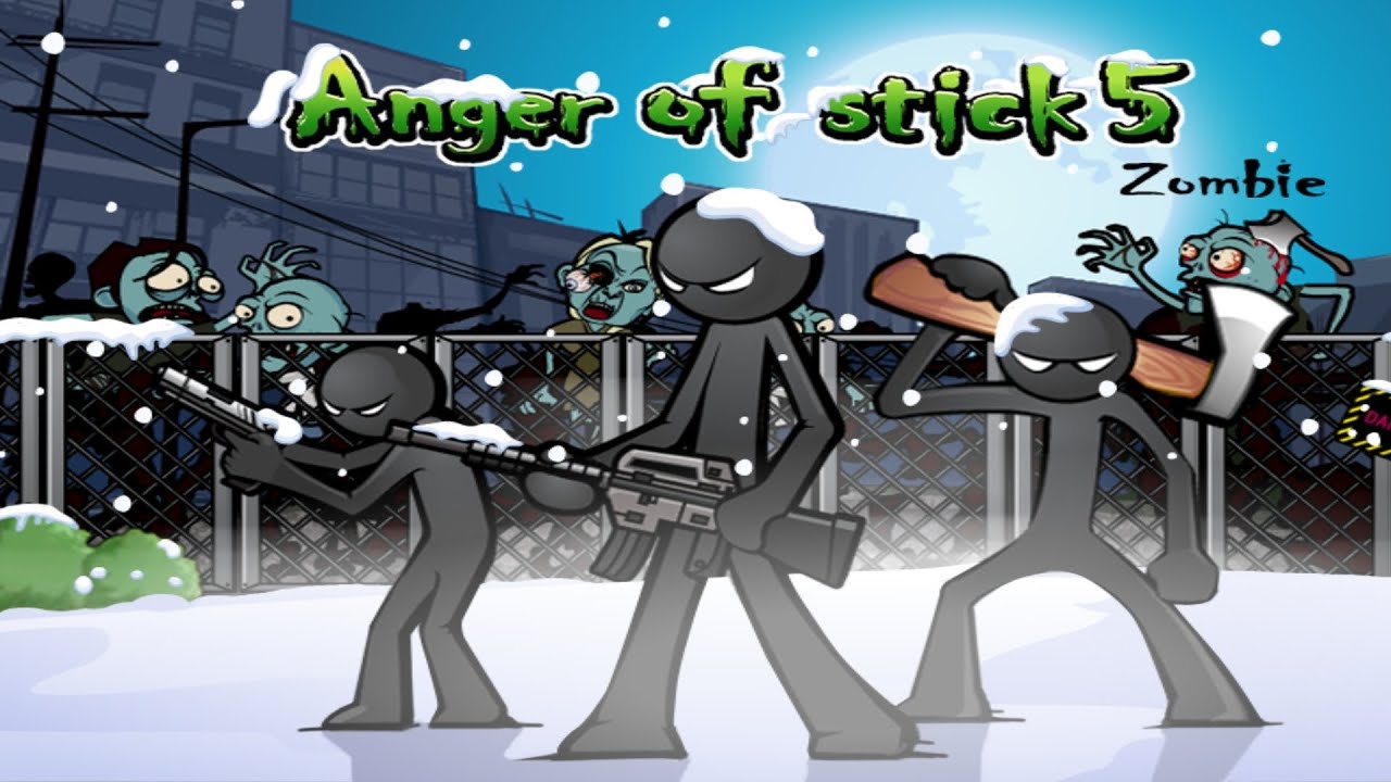 Anger of stick killing all the zombies 