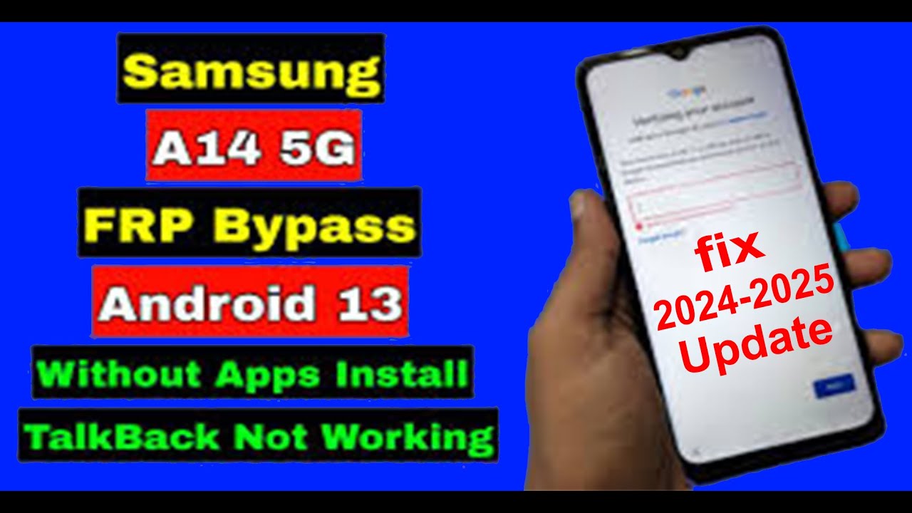 Saumsung A14 gmail account remove without pc 2024 NO TOOL & No PC 2024:- SAMSUNG A14 FRP Bypass 2024