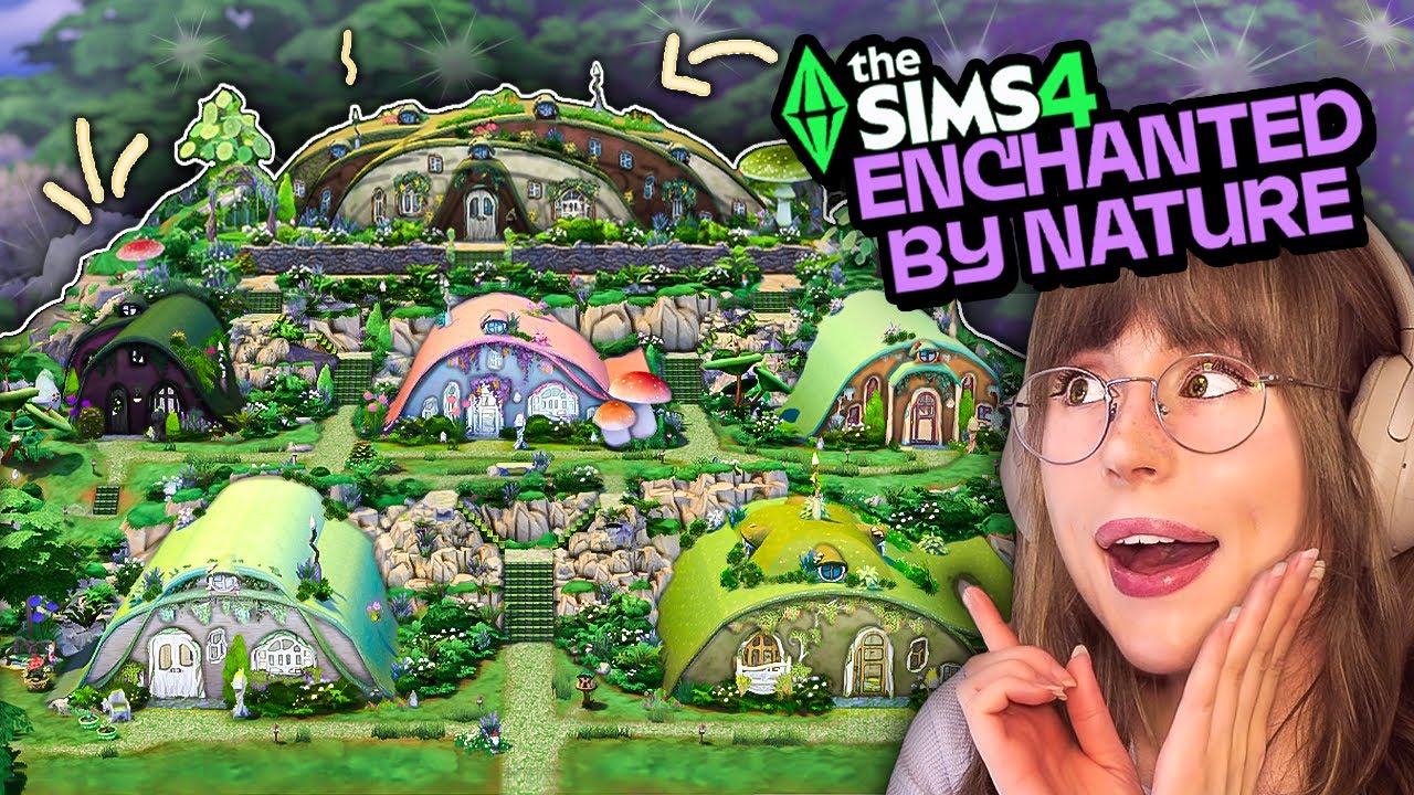 I Tried to Build a Hobbit Town with The Sims 4: Enchanted By Nature