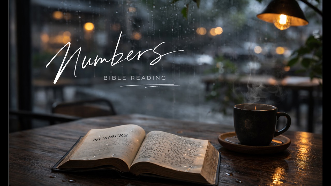 NUMBERS [Ch. 1–36] Audio Bible with Rain ASMR | Peaceful Reading for Sleep, Study & Prayer