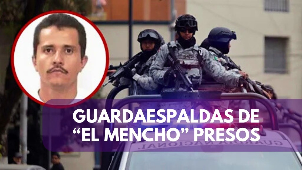 México difunde video del traslado a prisión de presuntos escoltas de El Mencho