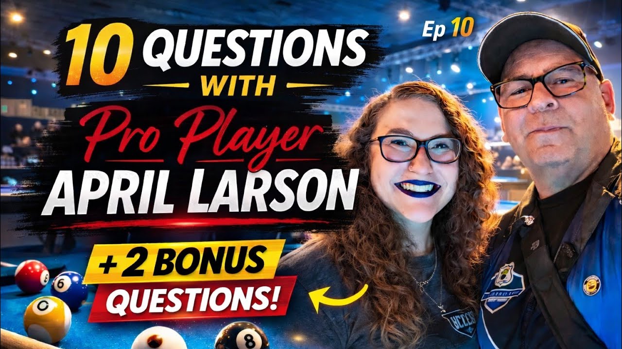 10 Questions With April Larson aka The Grinder Ep 10 #billiards 