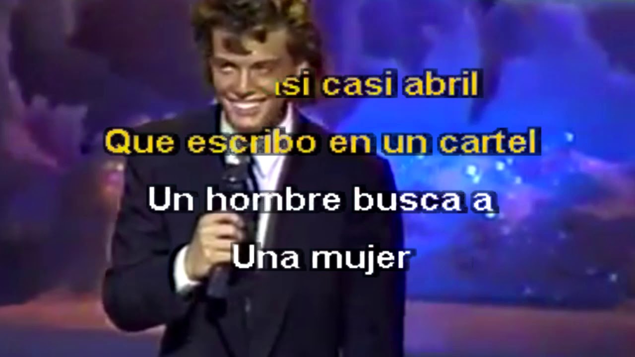 Luís Miguel Un Hombre busca una Mujer Karaoke
