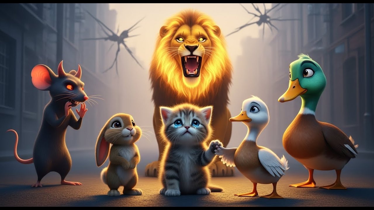 Compilation Part 2 - Mama Cat, Kitten, Bunny & Duck videos combination