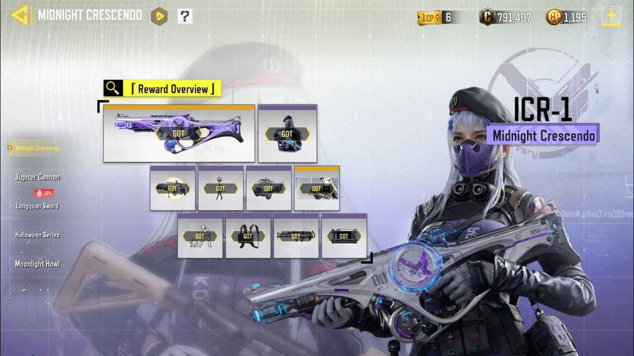 BUYING FULL DRAW MIDNIGHT CRESCENDO | LEGENDARY ICR WISTERIAN VISAGE | CODM
