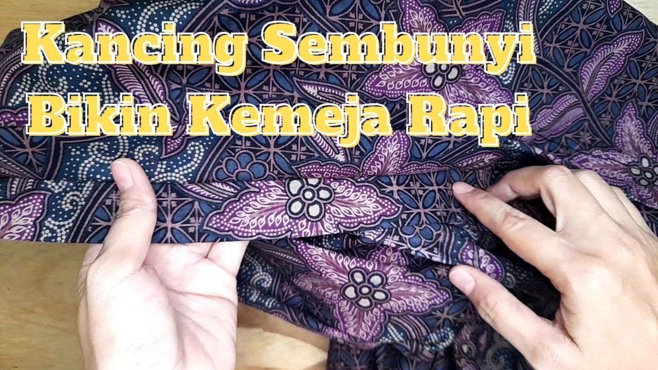 Cara Menjahit Kancing Sembunyi