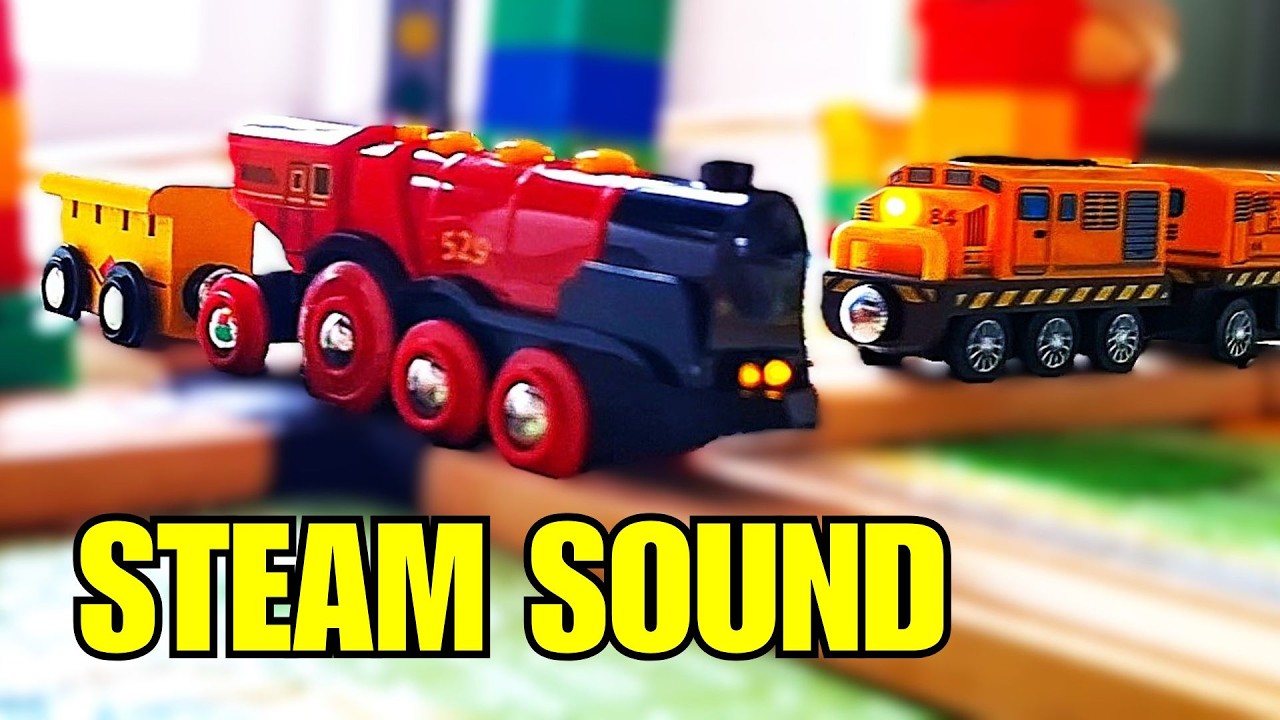 [STEAM SOUND] 🚂 Столкновение деревянных паровозов — Кинематографичное POV (ASMR)