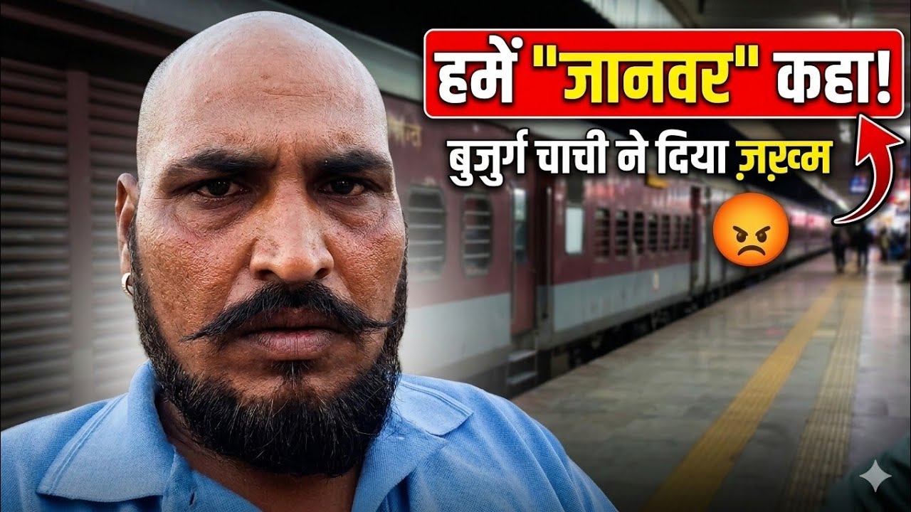 ट्रेन में सफर के दौरान अपमान | बुजुर्ग चाची ने हमें “जानवर” कहा | सच्ची घटना