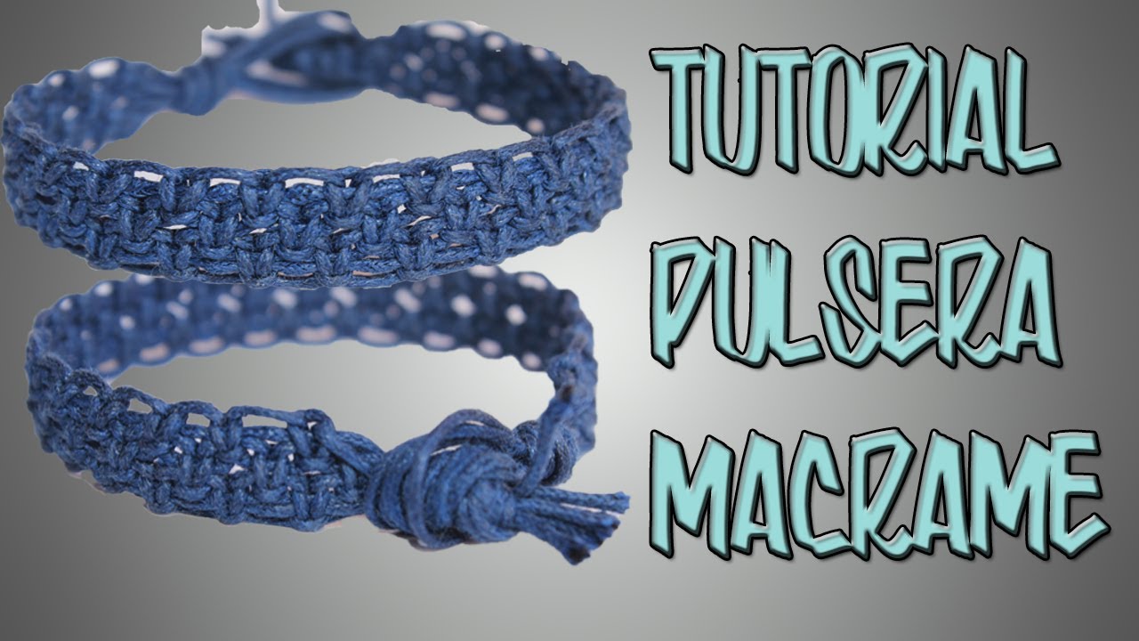 tutorial como hacer una pulsera de nudo escalonado