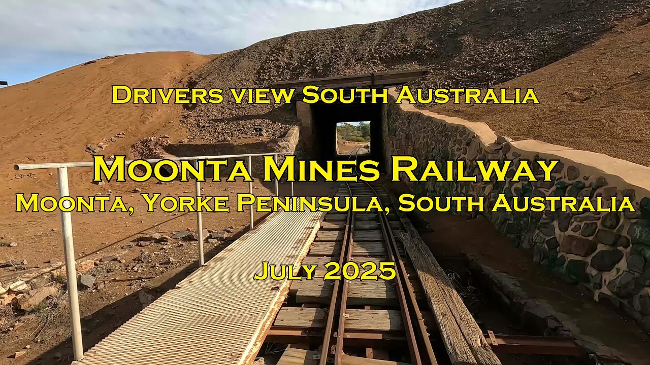 Drivers view SA, Moonta Mines Railway, Jul 2025