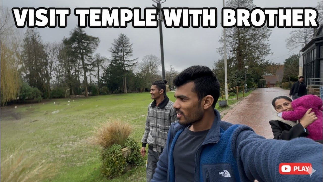 Visiting Iskon temple Watford London with Brother  //mini vlog