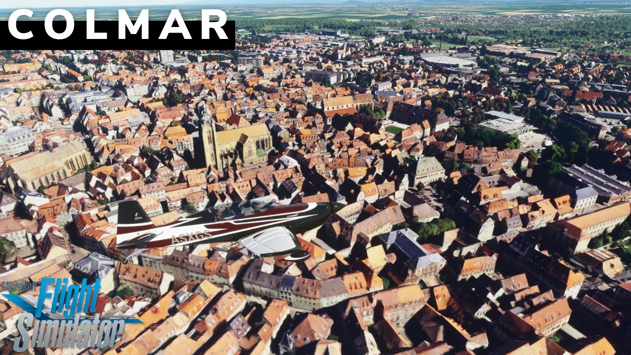 FS2020 - Colmar (France) : in high resolution with add-on from allflightmods.com