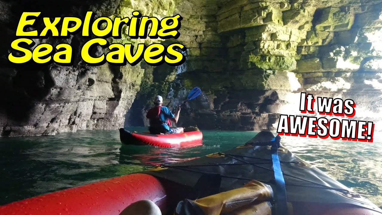 Inflatable Kayaking - Sea Caves at North Landing - Cheapest Drop Stitch Kayak on Amazon