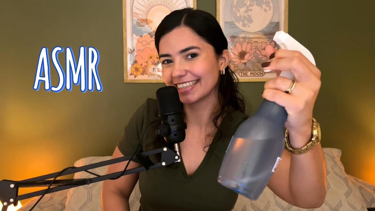 ASMR - Relaxe com Sons de borrifador e Mouth Sounds