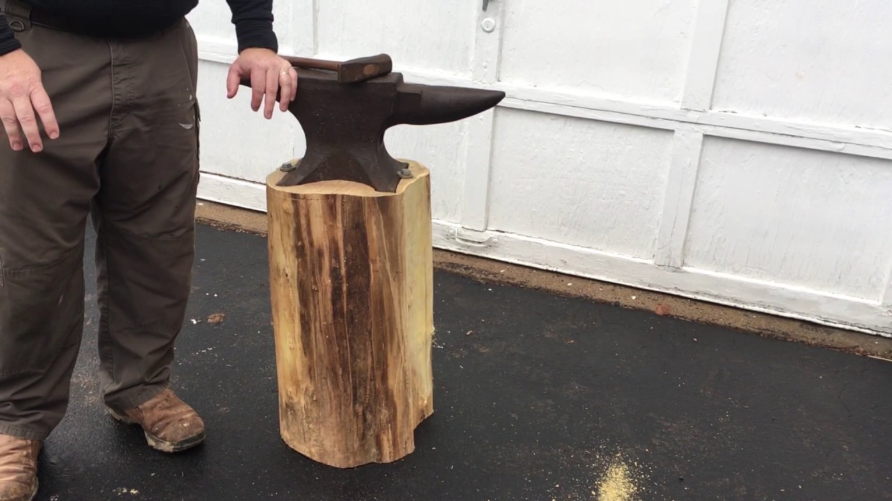 Mounting an Anvil to a Stump
