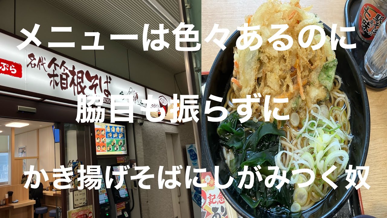 【かき揚げ蕎麦シリーズ】〜箱根そばでも例外なく天ぷらにこだわる奴〜