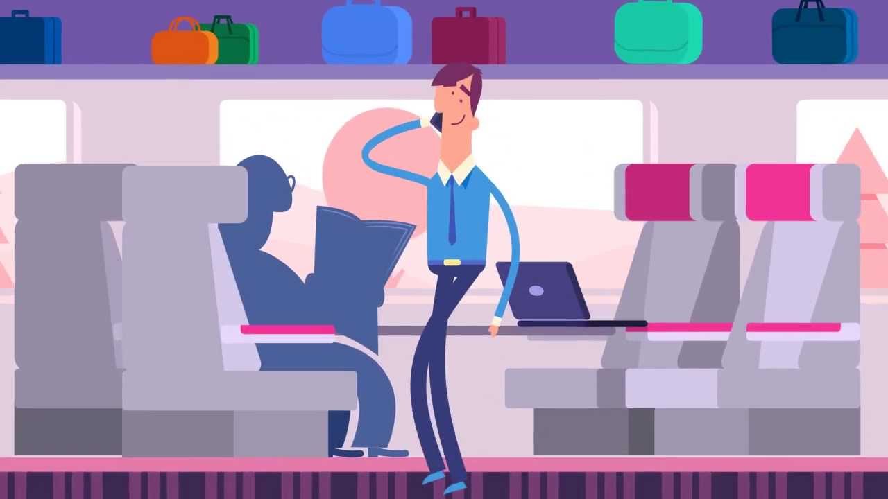 Train vs Plane Cartoon