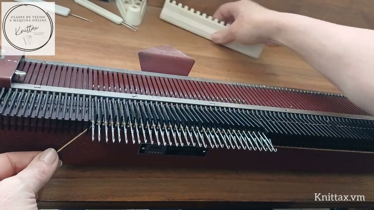 Como tejemos en la Knittax M2 